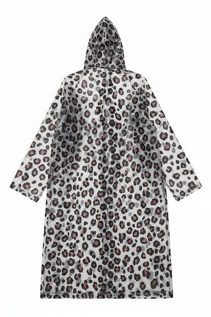 LuxeRain™ Leopard Print Ladies Waterproof Raincoat